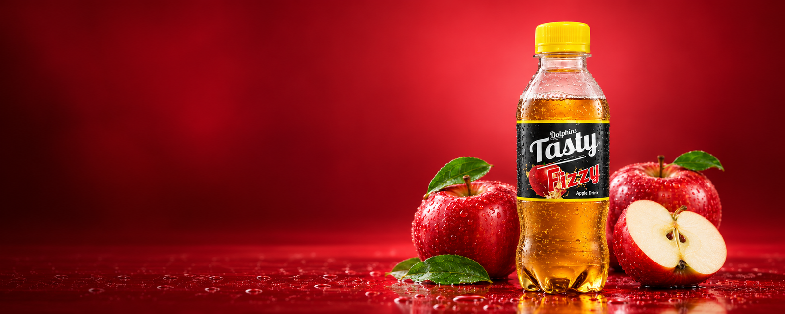 Tasty Fizzy Apple with fresh apples