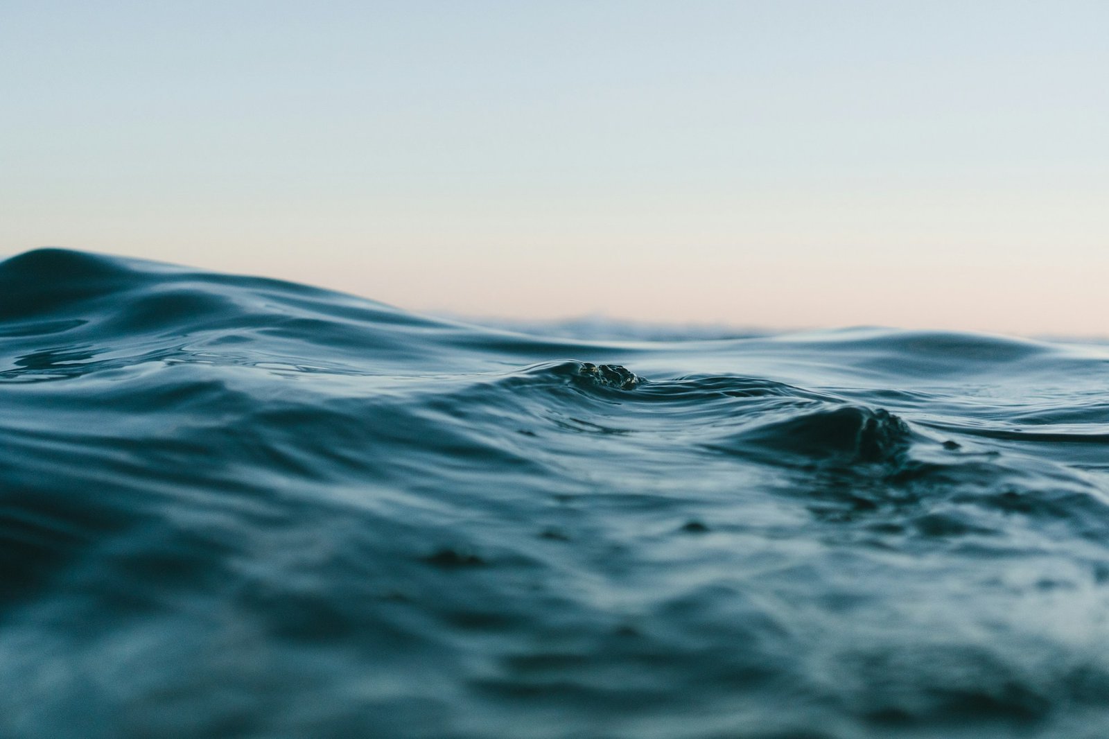 Gentle waves on the surface of water